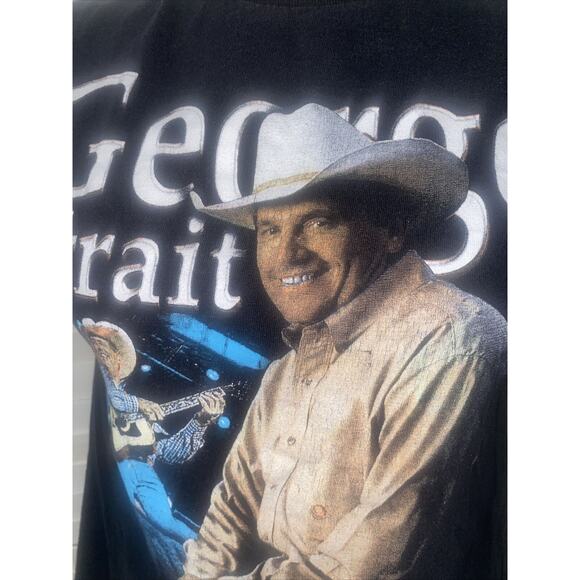 George Strait T Shirt Tank Women’s Concert Cowboy Rides Away 2013-2014 Small - Picture 6 of 7